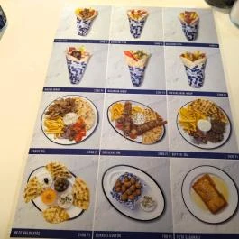 Blue Agori - Greek Street Food Bar - Margit körút Budapest - Étlap/itallap