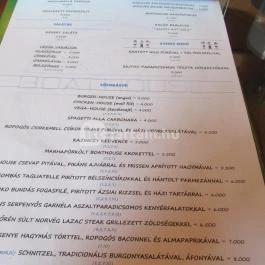 Boathouse Budapest - Étlap/itallap