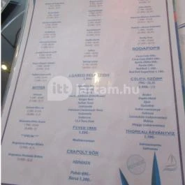 Boathouse Budapest - Étlap/itallap