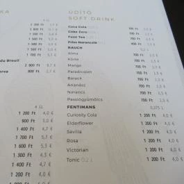 Bobo Restaurant - Haris Park Budapest - Étlap/itallap