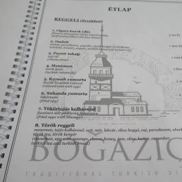 Bogazici Étterem Budapest - Étlap/itallap