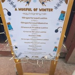 Bögre Budapest - Étlap/itallap