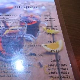 Bohem 16 - Bistro & Lounge Budapest - Étlap/itallap