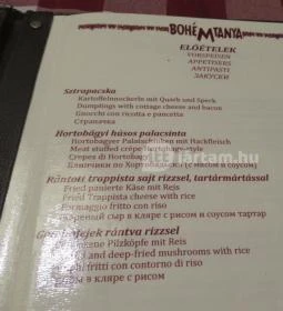 Bohémtanya Étterem