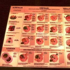 Bombay Curry Bar - Andrássy út, Budapest - Étlap/itallap