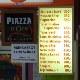 BonBon Fagyizó - World Mall Budapest - Étlap/itallap