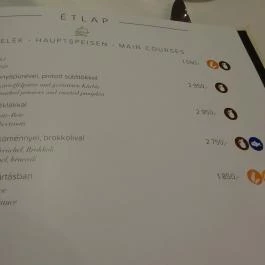 Bonne Chance Hotel étterme Bázakerettye - Étlap/itallap