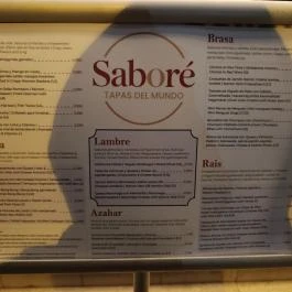 Saboré Tapas del Mundo Budapest - Étlap/itallap