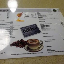 Book Café - Károly körút Budapest - Étlap/itallap