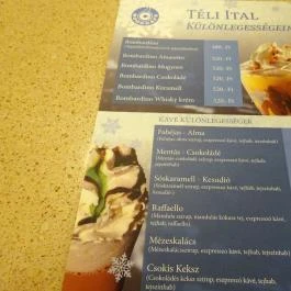 Book Café - Károly körút Budapest - Étlap/itallap