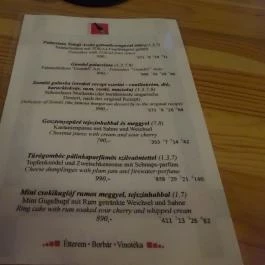 Gaben Étterem & Borbár Mosonmagyaróvár - Étlap/itallap