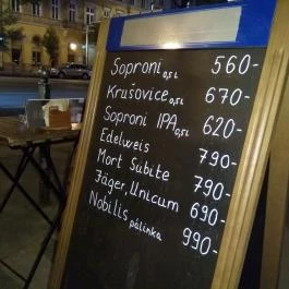 BORdizsár Budapest - Étlap/itallap