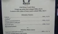 Borssó Bistro Budapest - Étlap/itallap