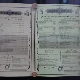 Borssó Bistro Budapest - Étlap/itallap