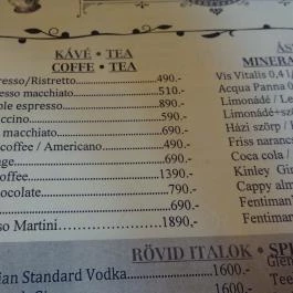 Borssó Bistro Budapest - Étlap/itallap