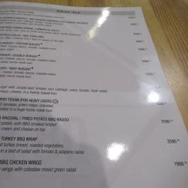 Bp BARbq Budapest - Étlap/itallap