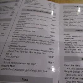 Bp BARbq Budapest - Étlap/itallap