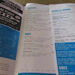 BrewDog Bar Budapest - Étlap/itallap
