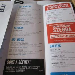 BrewDog Bar Budapest - Étlap/itallap