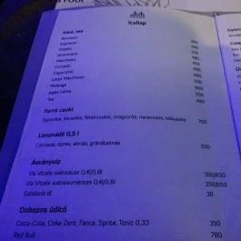 Bridges Food Bar Budapest - Étlap/itallap