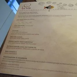 Briós Kávézó, Budapest - Étlap/itallap