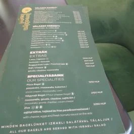 Brooklyn Bagel Budapest - Étlap/itallap