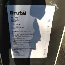 Brutål Budapest - Étlap/itallap