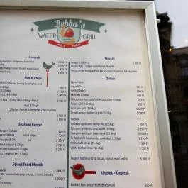 Bubba's Downtown Budapest - Étlap/itallap