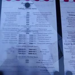 Buda Gourmet Budapest - Étlap/itallap