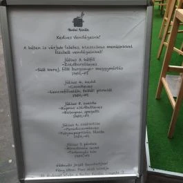 Budai Kantin Budapest - Étlap/itallap