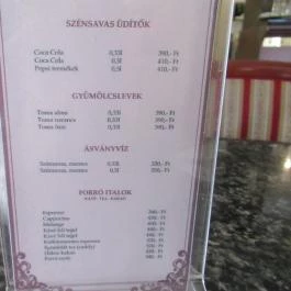 Budai Mandulás Cukrászda Budapest - Étlap/itallap