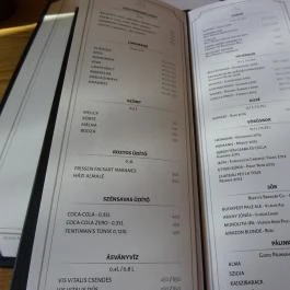 Budai Milieu Budapest - Étlap/itallap