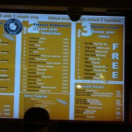 Buddha Mini - Király utca Budapest - Étlap/itallap