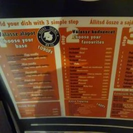 Buddha Mini - Wesselényi utca Budapest - Étlap/itallap