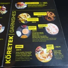 Buddies Burger - Blaha Budapest - Étlap/itallap