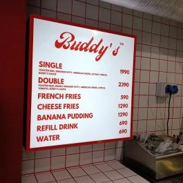 Buddy's Burger - Fehér Hajó utca Budapest - Étlap/itallap