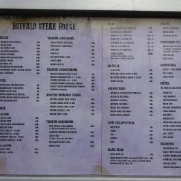 Buffalo Steak House Budapest - Étlap/itallap
