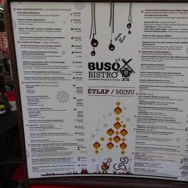 Busó Bistro, Budapest - Étlap/itallap