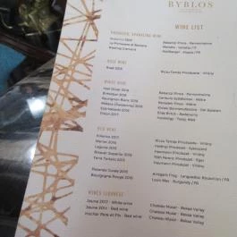 Byblos Budapest Budapest - Étlap/itallap