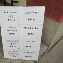 C-1 Gyorsétterem, Cegléd - Étlap/itallap