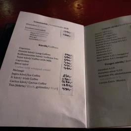 Cactus Juice Pub, Budapest - Étlap/itallap