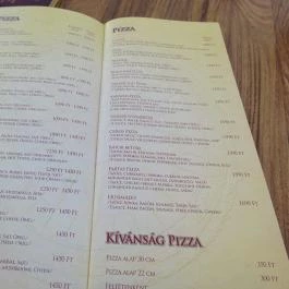 Cadran Pizzéria Pub Ráckeve - Étlap/itallap