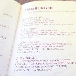 Cadran Pizzéria Pub Ráckeve - Étlap/itallap