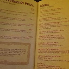 Cadran Pizzéria Pub Ráckeve - Étlap/itallap