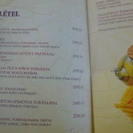 Cadran Pizzéria Pub Ráckeve - Étlap/itallap