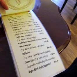 Café Antico, Székesfehérvár - Étlap/itallap