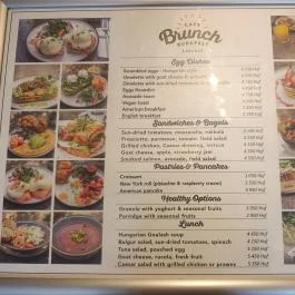 Cafe Brunch - Lánchíd Budapest - Étlap/itallap