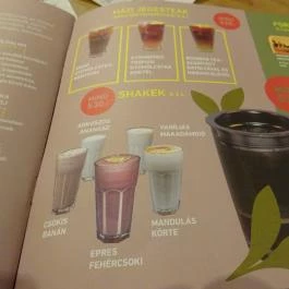 Cafe Frei - Árkád Budapest - Étlap/itallap