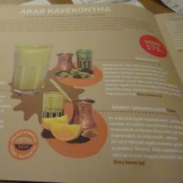 Cafe Frei - Árkád Budapest - Étlap/itallap