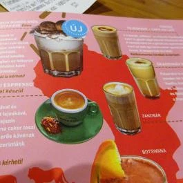 Cafe Frei - Árkád Budapest - Étlap/itallap